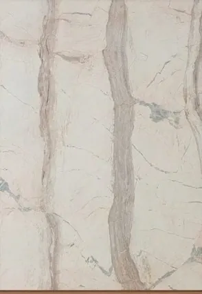 Natural stone: white with taupe veins