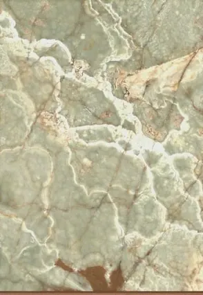 Natural stone: green with cream veins